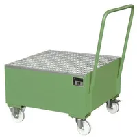 Bauer Südlohn Fahrbare Auffangwanne 2004, lackiert, Resedagrün