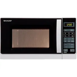 SHARP R-642 WW, Mikrowelle (800 Watt, Grillfunktion)