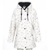 Regenjacke ANKERGLUT "Friesennerz ankerglutsea Regenmantel, Longjacket", Damen, Gr. 50 (XL), weiß, Web, Obermaterial: 100% Polyurethan. Futter: 100% Polyester, figurumspielend hüftbedeckend, gerader Abschluss mit Druckknopf, Jacken Regenjacke, auch in Großen Größen erhältlich