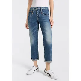 Herrlicher Boyfriend-Jeans »Shyra Tap Denim« mit halbverdeckter Knopfleiste, blau
