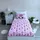 Disney Minnie Mouse Herzen Schwarz 160 x 200 cm + 70 x 80 cm