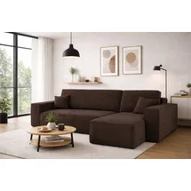 kaiser möbel Eckcouch Cord 2-Sitzer Braun