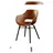Kunstleder vintage cognac