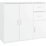 vidaXL Sideboard Weiß 91x29,5x75 cm Holzwerkstoff