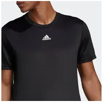 Adidas Aeroready Hiit Back 3-Stripes Training Tee black/impact yellow S