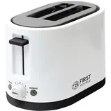 First Austria TZS First Austria Doppel Kurzschlitz Toaster, 2 Scheiben, weiß, 750W, 7 Stufen, Warmhalte- und Auftaufunktion, inkl. Krümelschale