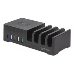 Manhattan Charging Station with Wireless Charging Pad (detachable)