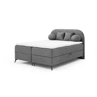 Fun Möbel Boxbett, Grau, - Grau