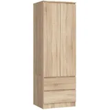 Akord Kleiderschrank AKORD S60 60 x 180 x 51 cm Sonoma-Eiche