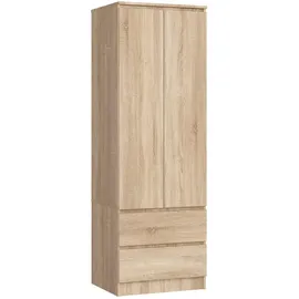Akord Kleiderschrank AKORD S60 60 x 180 x 51 cm Sonoma-Eiche