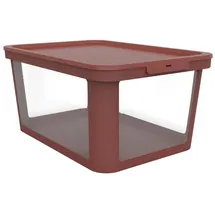 Rotho Albris Aufbewahrungsbox 57 x 39,2 x 27 cm 1-tlg. rot/transparent
