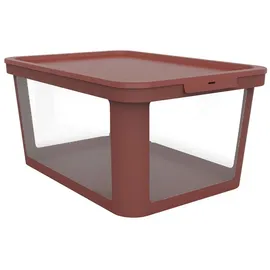 Rotho Albris Aufbewahrungsbox 57 x 39,2 x 27 cm 1-tlg. rot/transparent