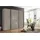 luma-home Schwebetürenschrank 22031 250 x 216 x 65 cm Sand Grau