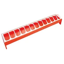 kerbl hobbyfarming Kerbl Futterspender Kerbl Futtertrog für Hennen, Kunststoff, 75 x 12 cm, 71332