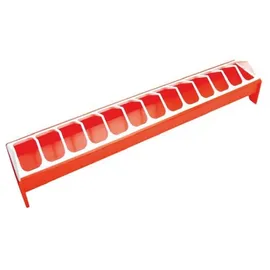 kerbl hobbyfarming Kerbl Futterspender Kerbl Futtertrog für Hennen, Kunststoff, 75 x 12 cm, 71332
