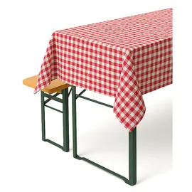TEXPOT Tischdecke Landhaus 80 x 80 cm rot/weiß kariert