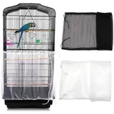 luxuskollektion Vogelkäfig Abdeckung 2er Set 78,7 x 0 x 0 cm schwarz, weiß