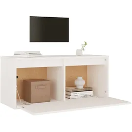 vidaXL Wandschrank 80 x 30 x 35 cm Weiß