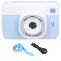 Akozon Kinderkamera, 48 MP 1080P HD-Kamera, 4-facher Zoom, Autofokus, Kompaktkamera, 2,4-Zoll-IPS-Bildschirm, Taschen-Digitalkamera für Kinder und Teenager