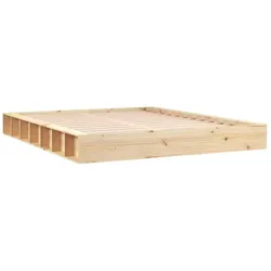 vidaXL Massivholzbett 120x200 cm