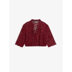 bonprix Spitzen-Dirndlbluse, rot, 44