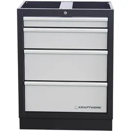 Kraftwerk Schubladenschrank Edelstahl 68 cm/91 cm