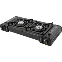 Gaskocher Campingkocher Gas Kocher Camping Herd Notfallkocher 2-Flammig Piezo