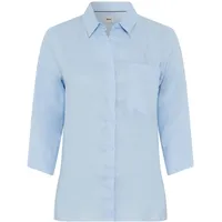 Brax Style Vicki Bluse aus Leinen mit verdeckter Knopfleiste - 46