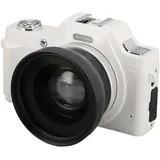 Digitalkamera, 4K 1080P 58MP Digitalkamera für Kinder mit 2,88-Zoll-LCD-Bildschirm, Anti-Shake und Autofokus, Kompakte Kleine Kamera für Jungen, Mädchen, Kinder (White)