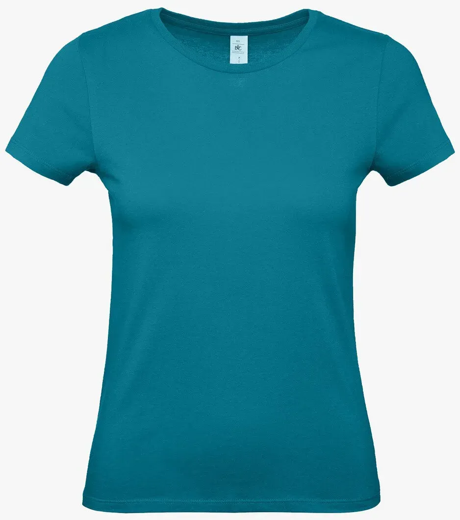 B&C - #E150 Damen T-Shirt - Diva Blue / XS