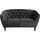 Actona Chesterfield Couch Stoff 2-Sitzer Grau
