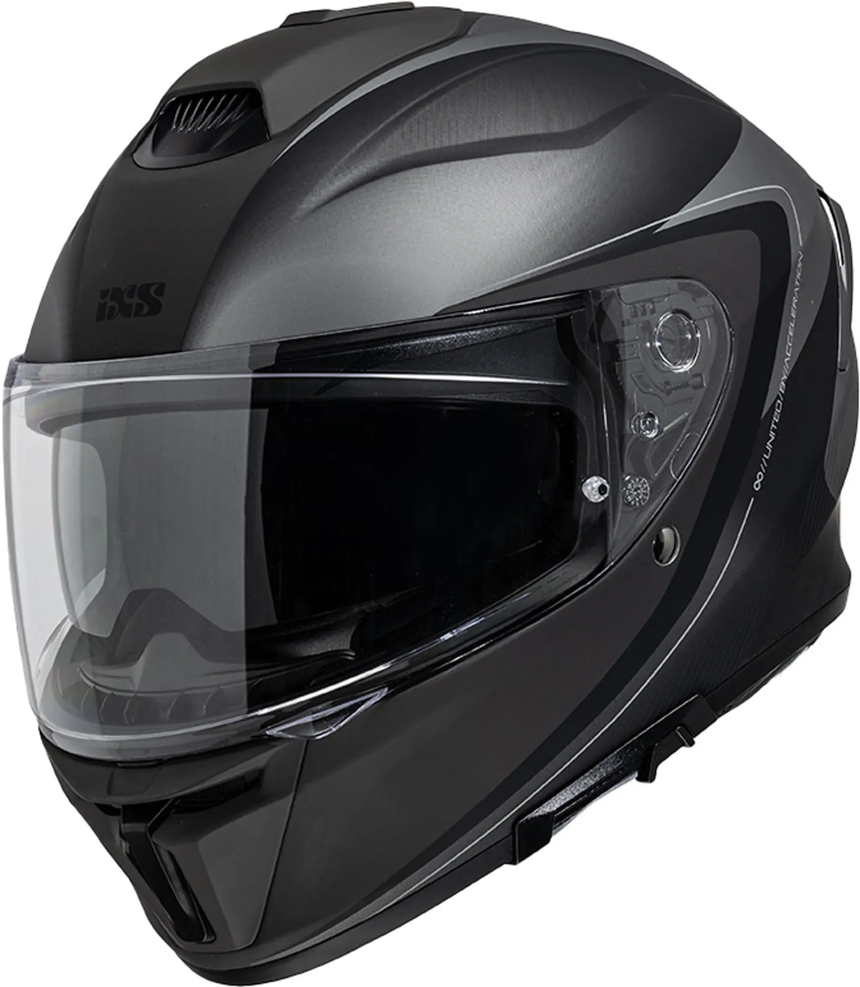 IXS Rapid 1.0 Graphic Helm, schwarz-grau, Größe S 57 58 für Männer