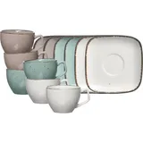 Ritzenhoff & Breker Tasse, Casa Espressotassen mit Untertassen 80 ml 6 x)