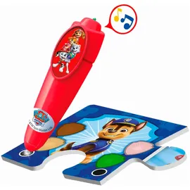 CLEMENTONI Quiz-Bodenpuzzle - Paw Patrol - Interaktives Lernspiel mit Stift, 24 Teile Puzzle für Kinder ab 3 Jahren, 62 x 42 cm, 16684