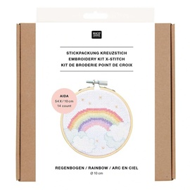 Rico Design Stickpackung Mini Kit Regenbogen