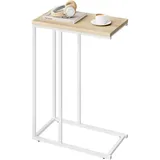 Woltu Beistelltisch Beige Eiche 45 x 63,5 x 25 cm
