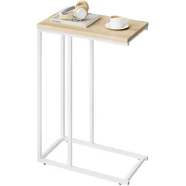Woltu Beistelltisch Beige Eiche 45 x 63,5 x 25 cm