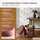 Blumtal Sitzhocker Samt 42 x 47 x 42 cm Rosa