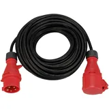REV Ritter REV Verlängerungskabel Strom Verlängerungskabel (20 m, CEE Verlängerung - 20m außen IP44 - Starkstromkabel, 11000W, 400V, schwarz