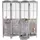 MCW Paravent Grau, Braun,