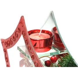 I.GE.A. Teelichthalter Deko-Objekt Glas rot