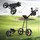 lifezeal GOPLUS Golftrolley Faltbarer Golfwagen mit 3 Rädern, Golf Cart aus Eisen, inkl.Trinkflaschenhalter, Schirmhalter &... - Schwarz