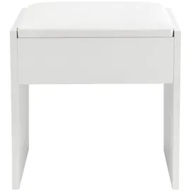 Juskys Sitzhocker Melly Kunstleder 40 x 43 x 30 cm Weiß