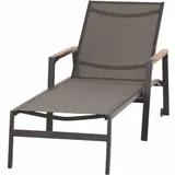 Siena Garden Savona Liege, matt-anthrazit Alu,Teak FSC 100%