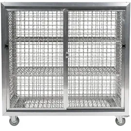 Sport-Thieme Gitterregalwagen ""Schwimmbad"", 125x62x125 cm, Mit Rädern