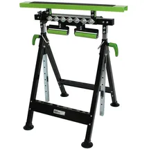 Baumarktplus 2x Multifunktions-Arbeitsbock Rollenbock höhenverstellbar Klappbock V-Rollen 4 in 1