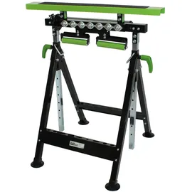 Baumarktplus 2x Multifunktions-Arbeitsbock Rollenbock höhenverstellbar Klappbock V-Rollen 4 in 1