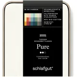 schlafgut Spannbettlaken Baumwolle-Elasthan 180 x 200 - 200 x 220 cm weiß