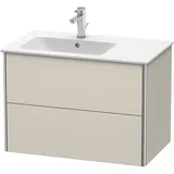 Duravit Waschtischunterschrank 2 Auszüge 81 x 47,8 x 56 cm Taupe Matt