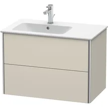 Duravit Waschtischunterschrank 2 Auszüge 81 x 47,8 x 56 cm Taupe Matt